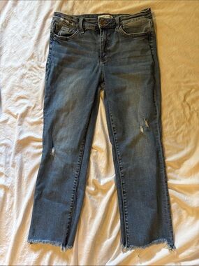 Flying Monkey Medium Blue Distressed Straight Leg Jeans